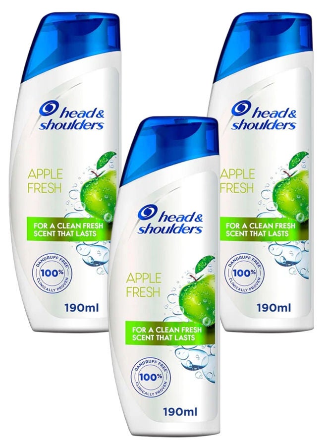 Apple Fresh Shampoo 3x190ml